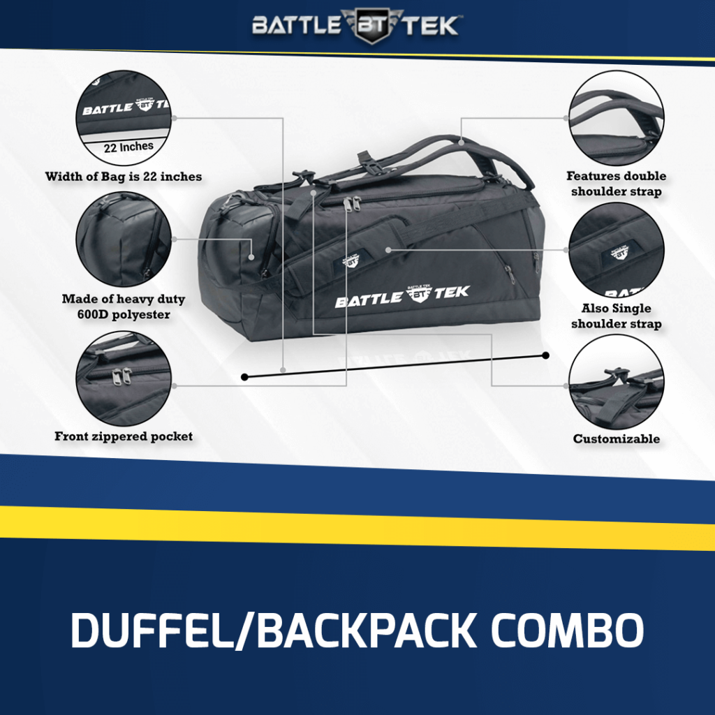 duffel backpack combo